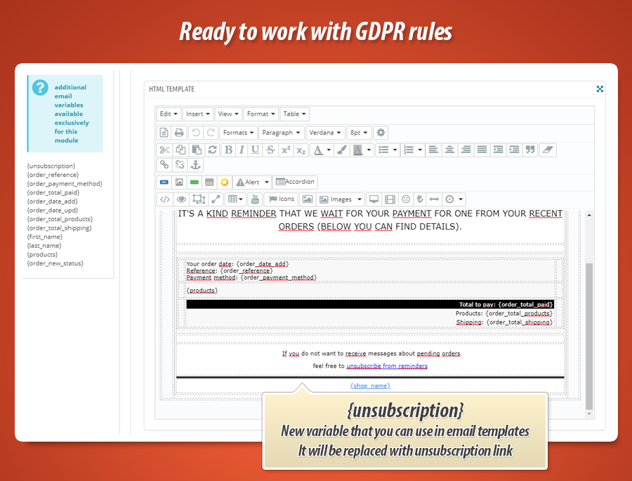 Foto 2: Enviar recordatorios sobre pedidos impagos