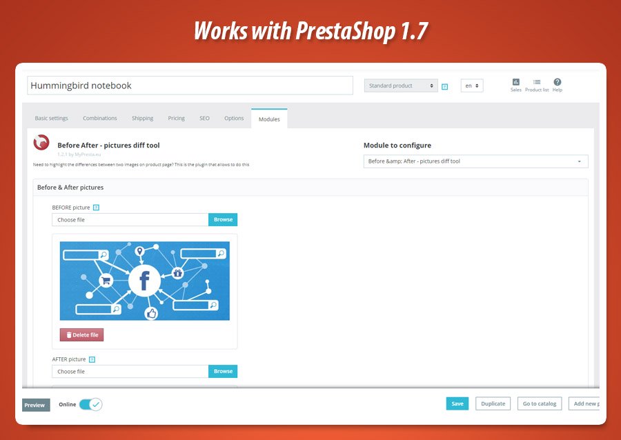 Image 1: Before & after - pictures diff tool