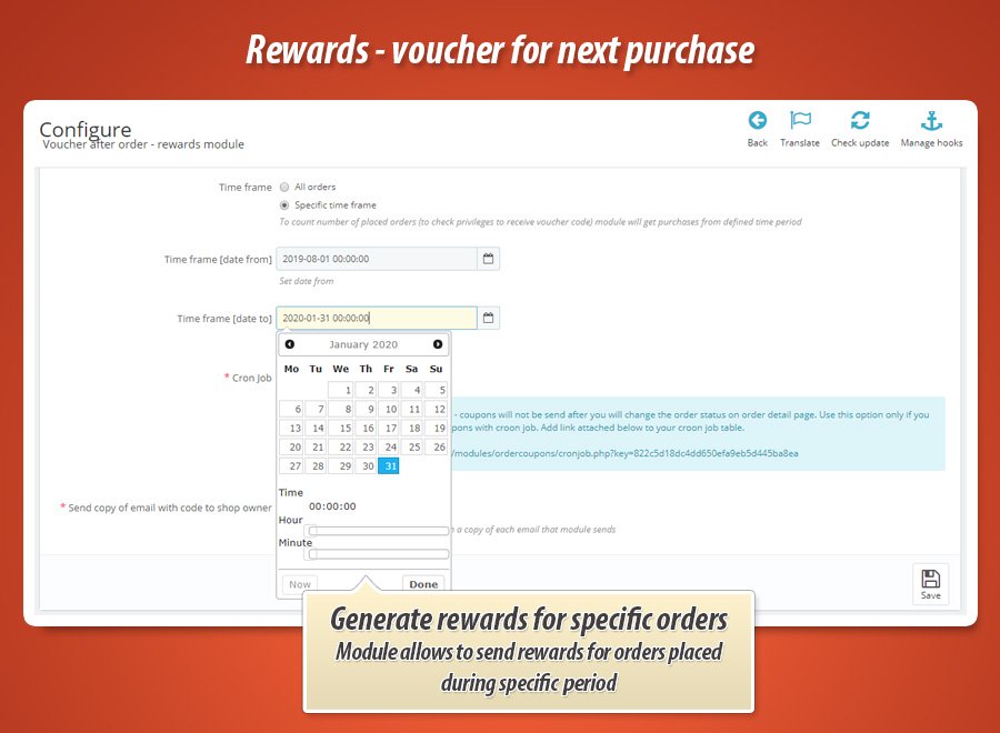 Image 4: Rewards - Voucher codes after orders