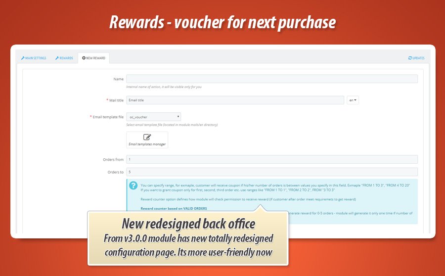 Image 1: Rewards - Voucher codes after orders