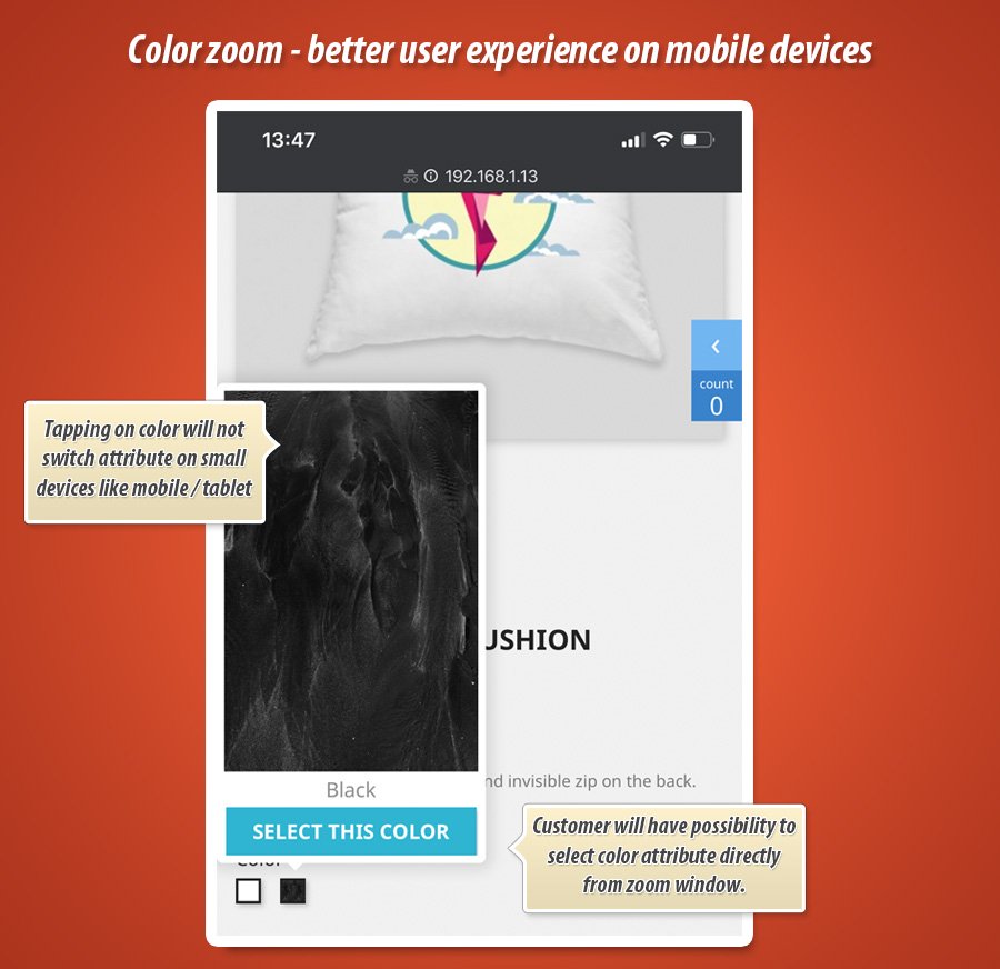 Image 1: Color / texture attribute zoom