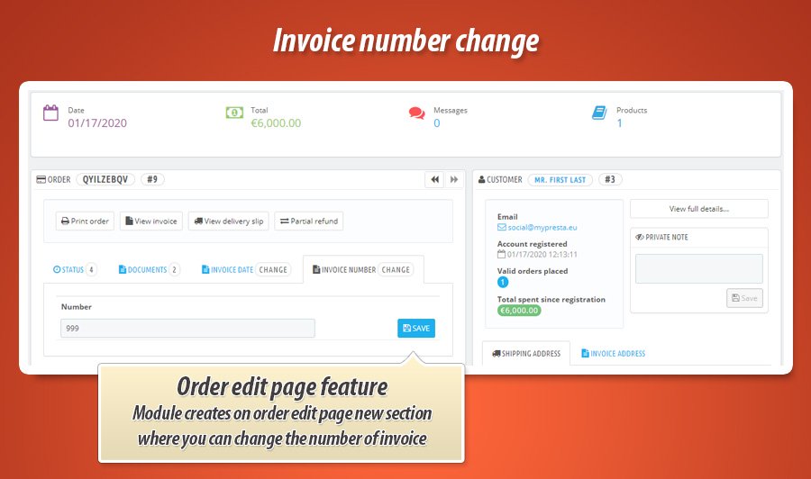 Zdjęcie 2: Zmiana numeru faktury