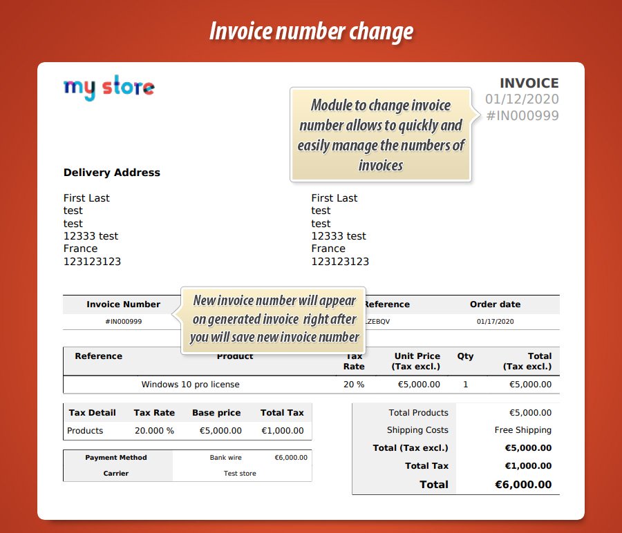 Zdjęcie 1: Zmiana numeru faktury