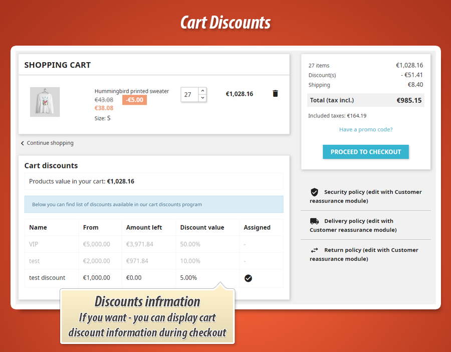 Zdjęcie 2: Zniżka zależna od wartości koszyka