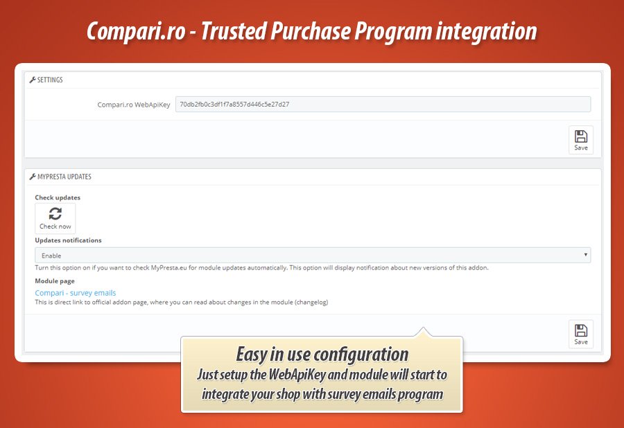 Zdjęcie 1: Integracja z compari.ro - ankiety email