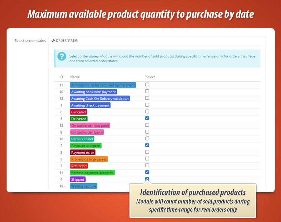Zdjęcie 4: Maksymalna dostępna ilość produktu do zakupu według dat