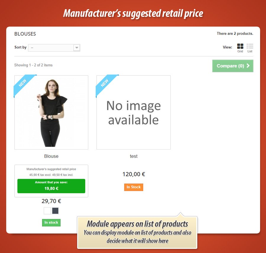 Photo 6: MSRP prix conseillé / recommandé