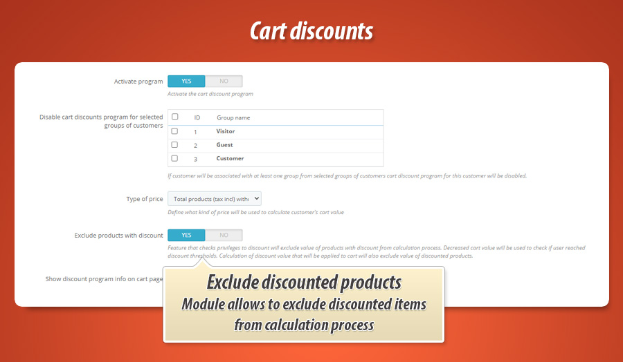 Zdjęcie 1: Zniżka zależna od wartości koszyka