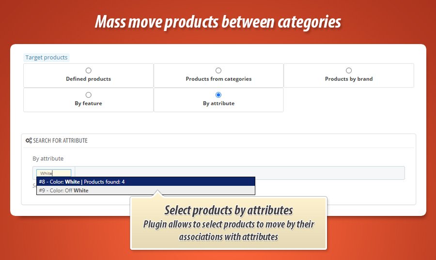 Foto 1: Mover / Atribuir Produtos a Categorias em Massa