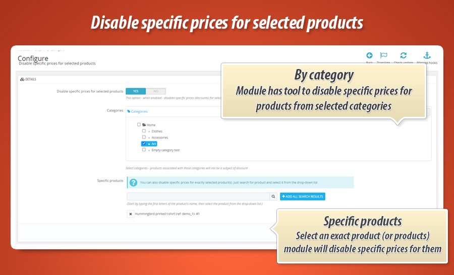 Image 2: Disable specific prices for selected products