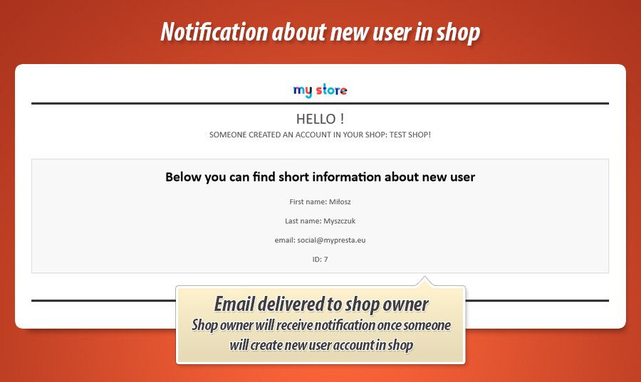 Foto 4: Benachrichtigung über neues Kundenkonto