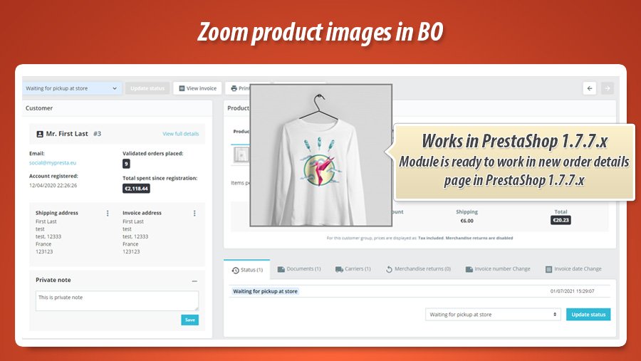 Photo 1: Agrandissement des images dans la liste des produits dans le panneau d administration