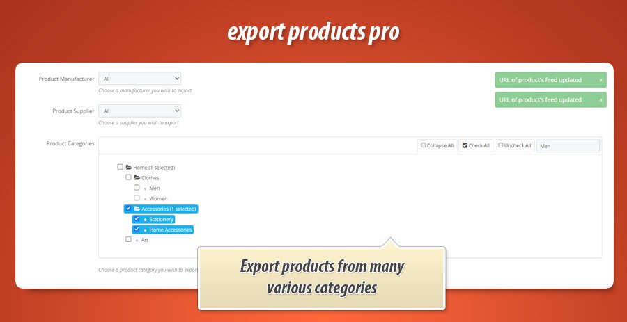 Foto 1: Exportar productos Pro