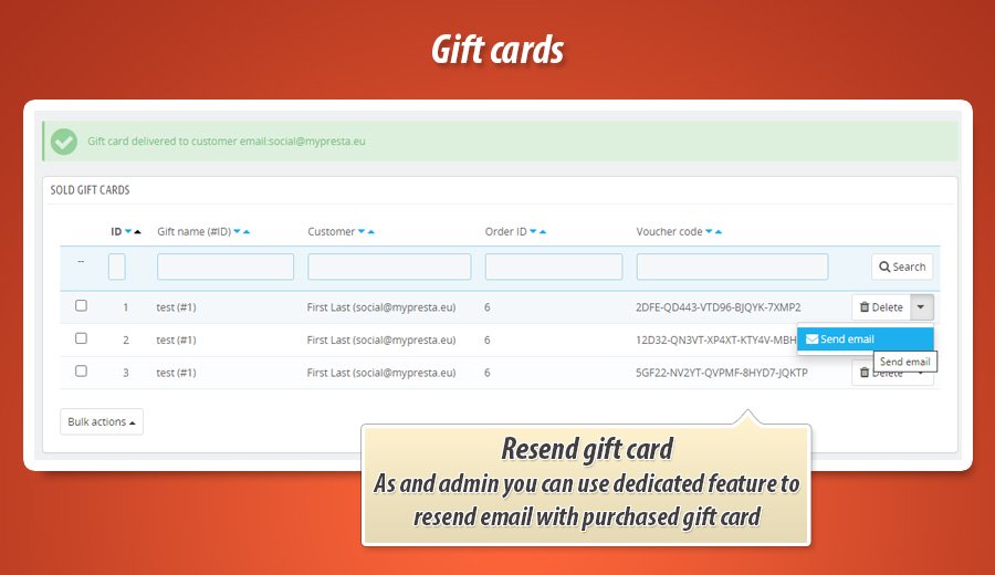 Foto 2: Tarjetas de regalo: vender códigos de cupón