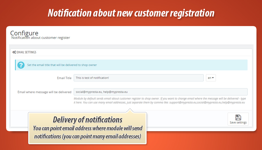 Foto 2: Melding over nieuw klantaccount