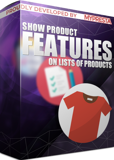 PrestaShop Product features list With this module you can display features on list of products. Feature information will appear near ...