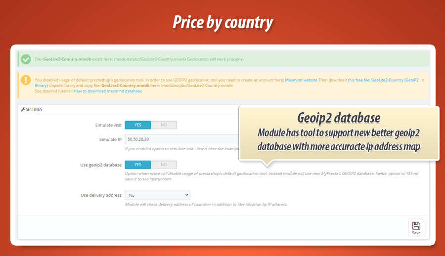 Foto 4: Preise nach Land erhöhen