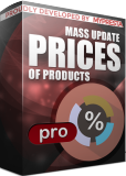 PrestaShop Masowa zmiana cen pro Za pomocą tego modułu masowo zmienisz ceny produktów w Twoim sklepie. Konfiguracja modułu ...