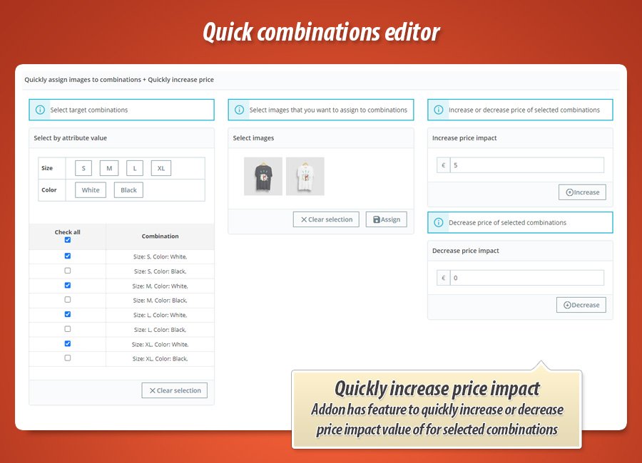 Zdjęcie 1: Masowa edycja kombinacji