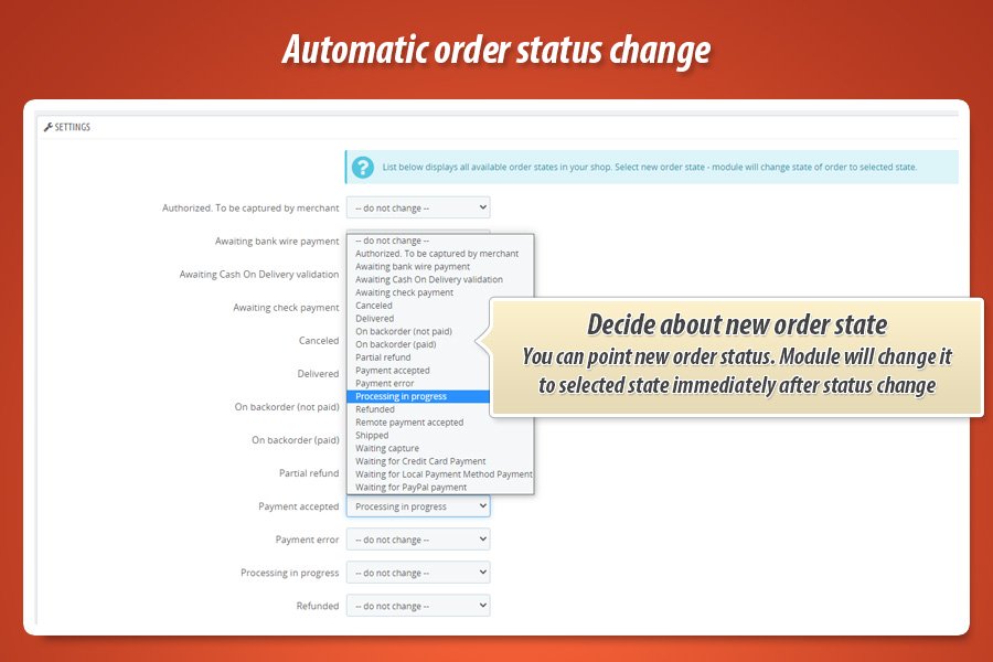 Image 3: Auto order status change