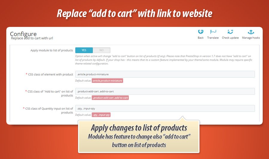 Zdjęcie 3: Podmiana dodaj do koszyka na link do strony