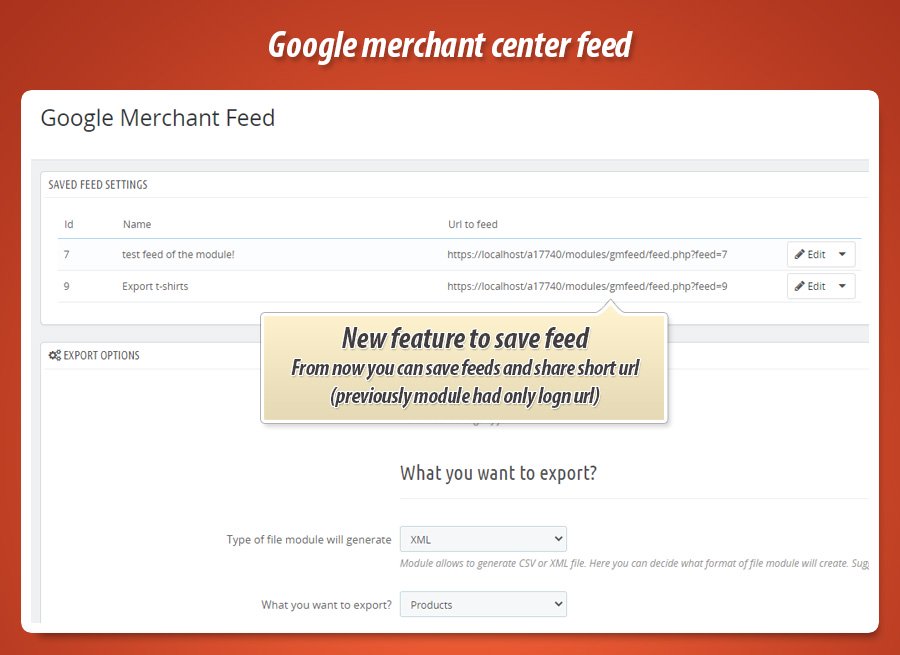 Image 1: Google merchant center feed