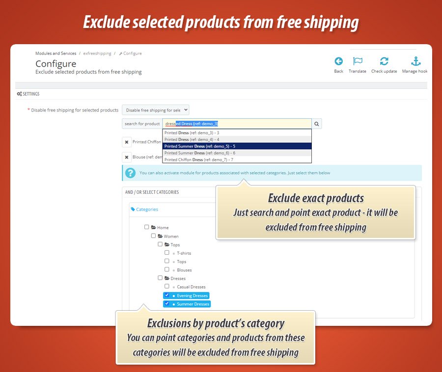 Zdjęcie 4: Wyklucz wybrane produkty z darmowej dostawy