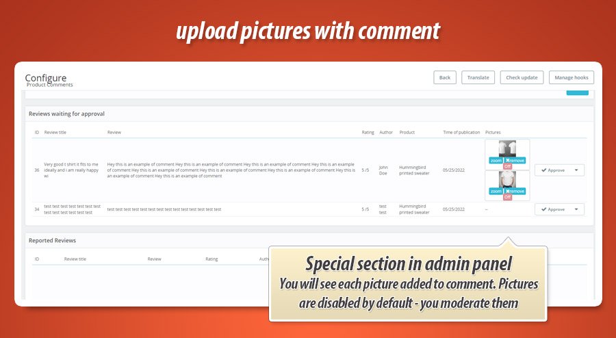 Foto 4: Anexar Imagens às Avaliações de Produtos