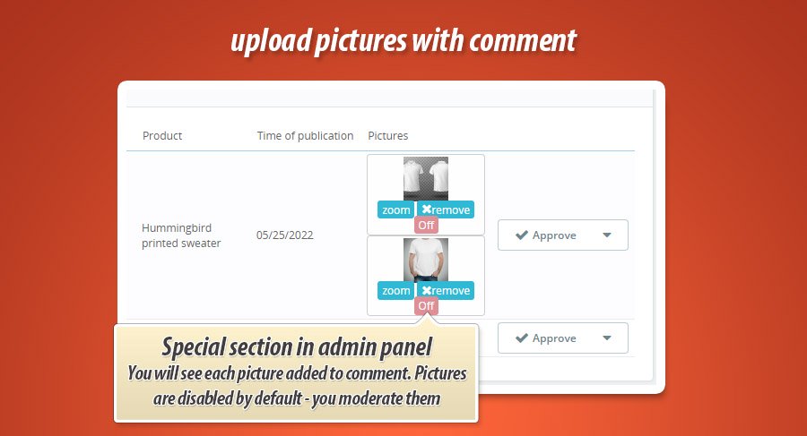 Foto 3: Anexar Imagens às Avaliações de Produtos