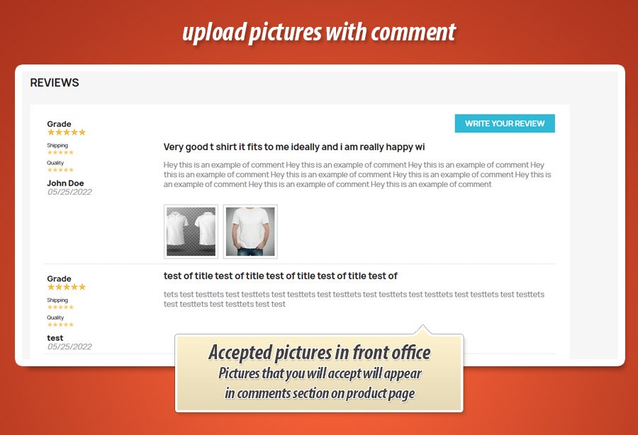 Foto 2: Anexar Imagens às Avaliações de Produtos