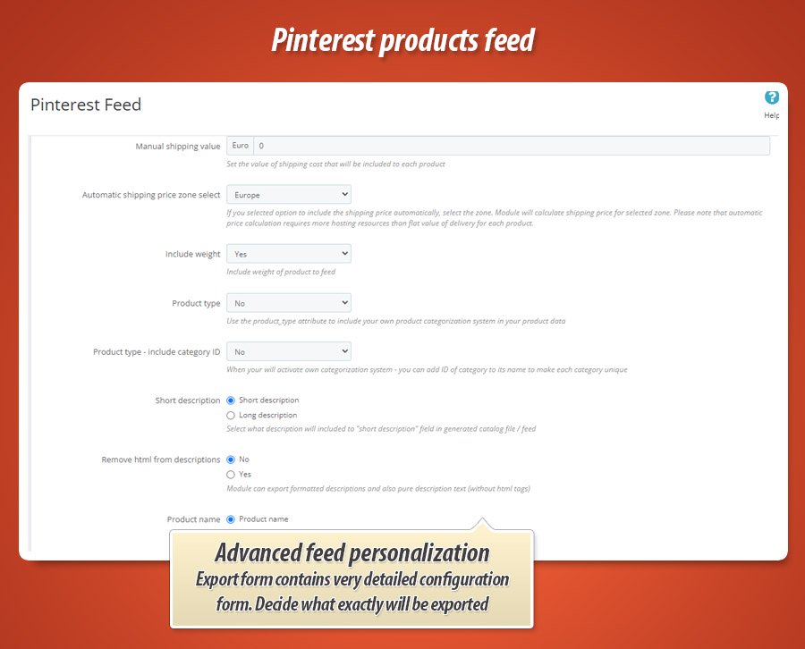 Foto 6: Pinterest products feed