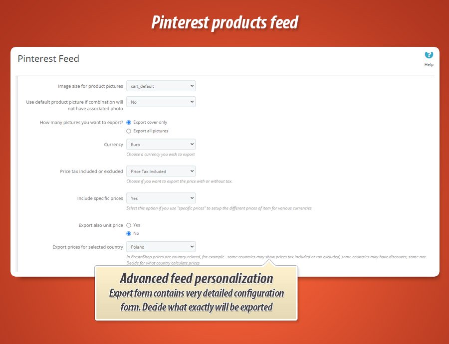 Foto 5: Pinterest products feed