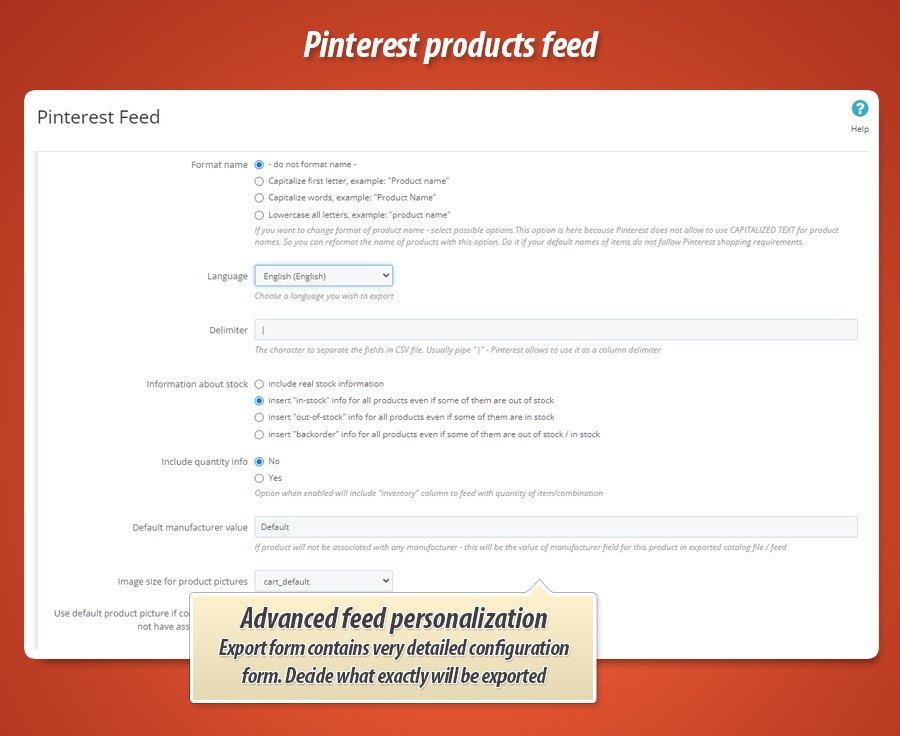 Foto 4: Pinterest products feed