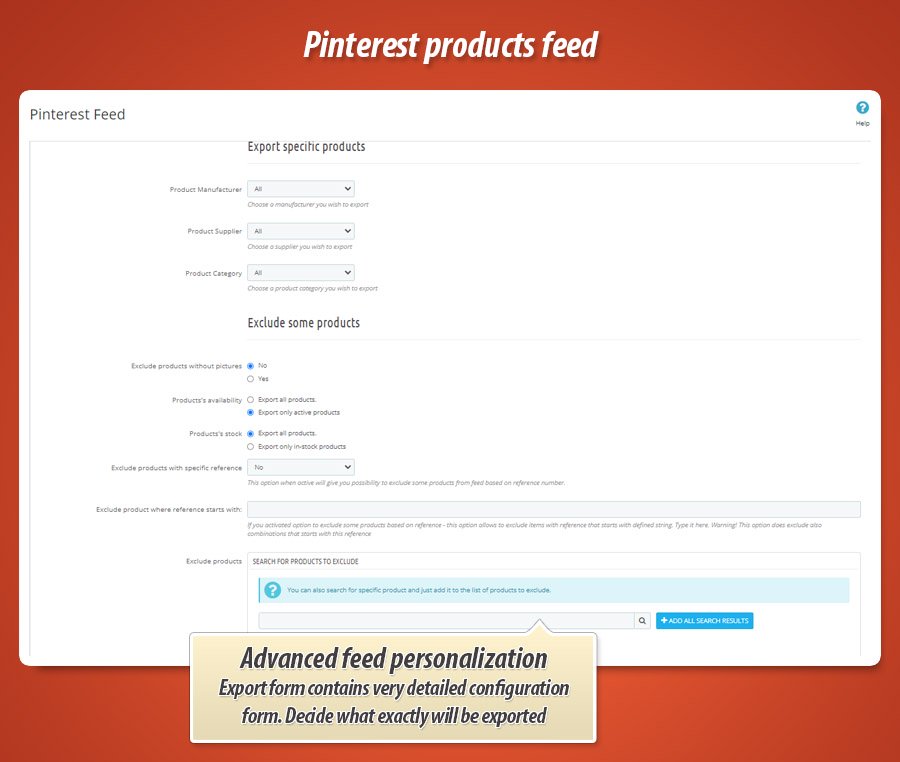 Foto 3: Pinterest products feed