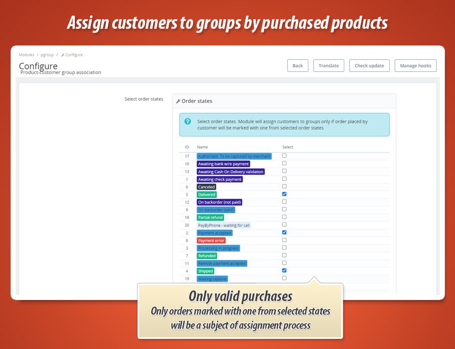 Zdjęcie 4: Zapis klientów do grup na podstawie kupionych produktów