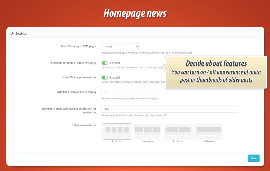 Zdjęcie 6: Newsy na stronie głównej