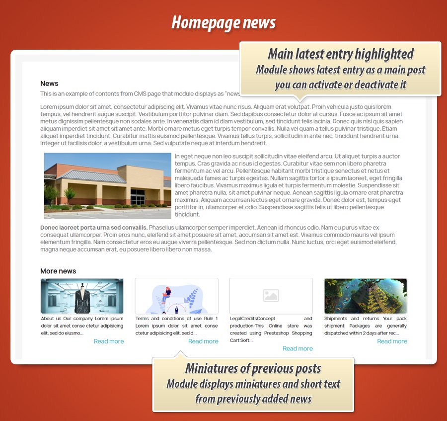 Zdjęcie 1: Newsy na stronie głównej