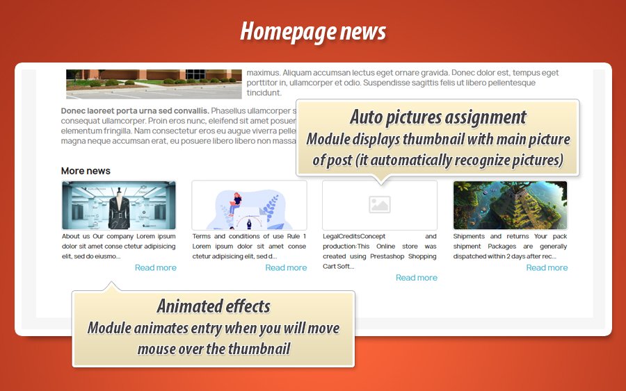 Zdjęcie 2: Newsy na stronie głównej