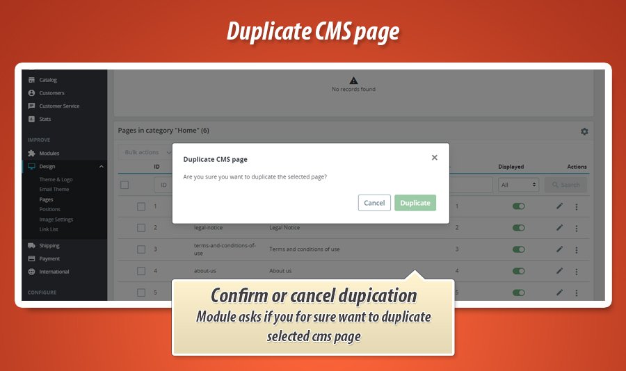 Foto 1: CMS pagina dupliceren