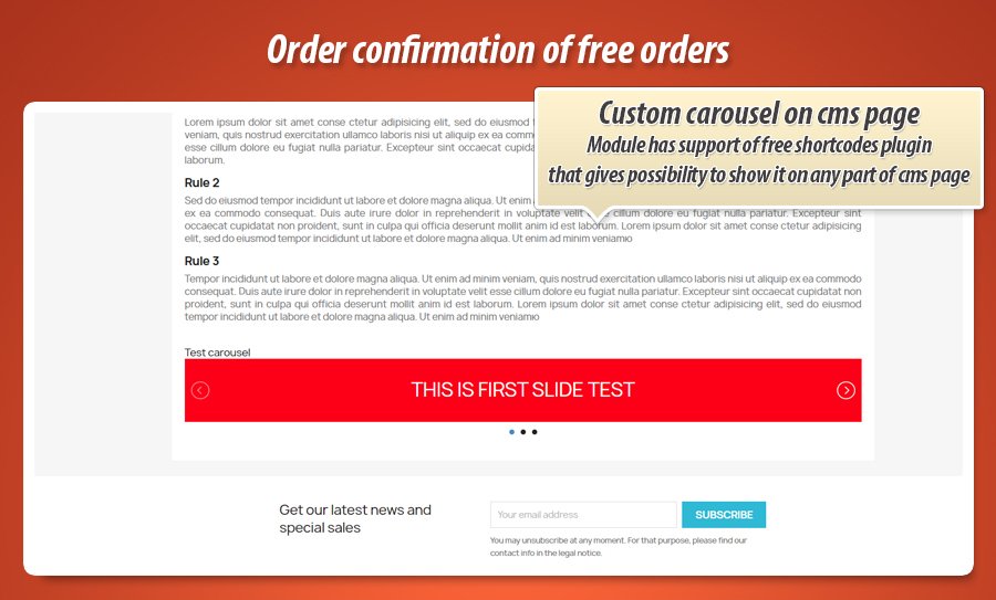 Image 1: Custom contents carousel