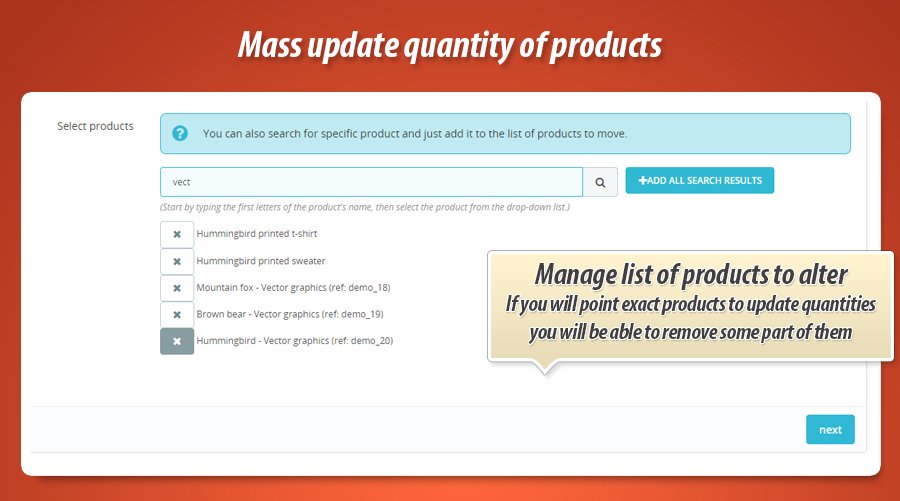 Foto 6: Massenmengen Update Pro