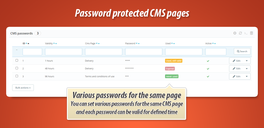 Zdjęcie 1: Strony CMS zabezpieczone hasłem
