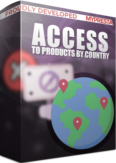 PrestaShop Access to products by country With this plugin dedicated for PrestaShop you can specify availaibility of product in specific countries. Plugin gives possibility to configure the access rules for each product individuall. In rules you just point countries where the purchase of product will be blocked. The origin of the customer will be determined based on geolocation and optionally on their address data used in the shopping cart when completing the order form (country of delivery address).