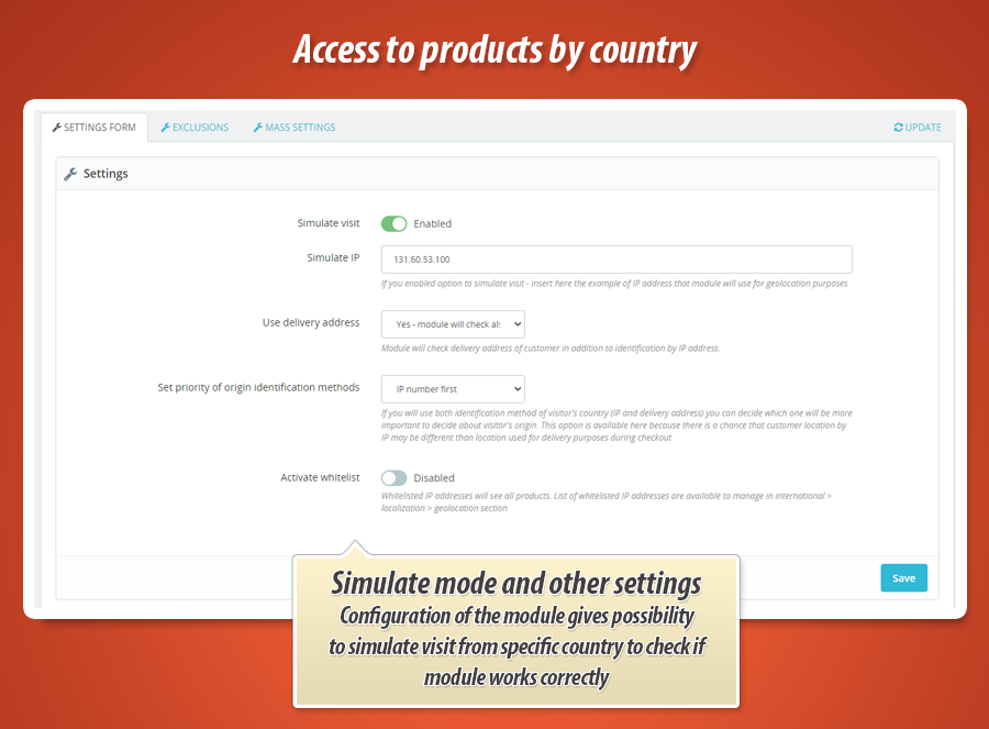 Zdjęcie 1: Dostęp do produktu z wybranych krajów