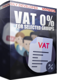 PrestaShop VAT 0% for selected groups of customers This PrestaShop module gives you possibility to point customer groups (visitor, guest, customer, +ot...