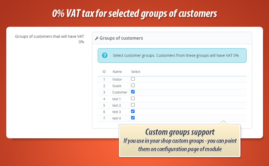 Foto 1: IVA 0% para grupos seleccionados de clientes