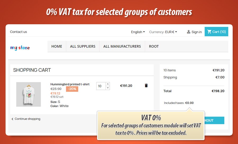 Foto 2: IVA 0% para grupos seleccionados de clientes