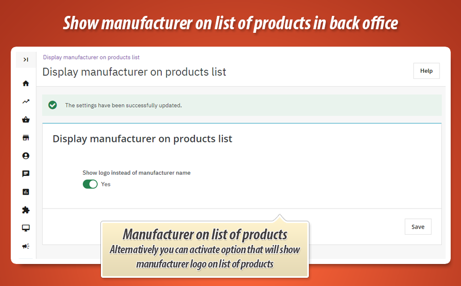 Zdjęcie 3: Producent (marka) na liście produktów w zapleczu