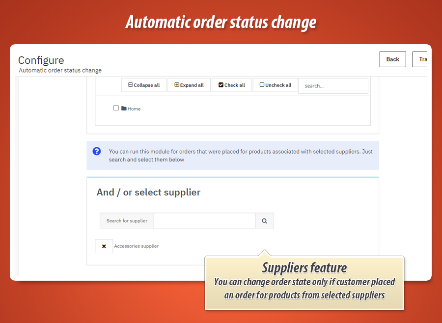 Image 1: Auto order status change