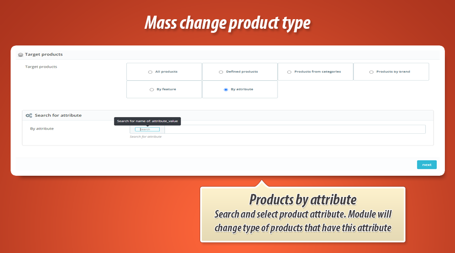 Photo 2: Changement masse type de produit